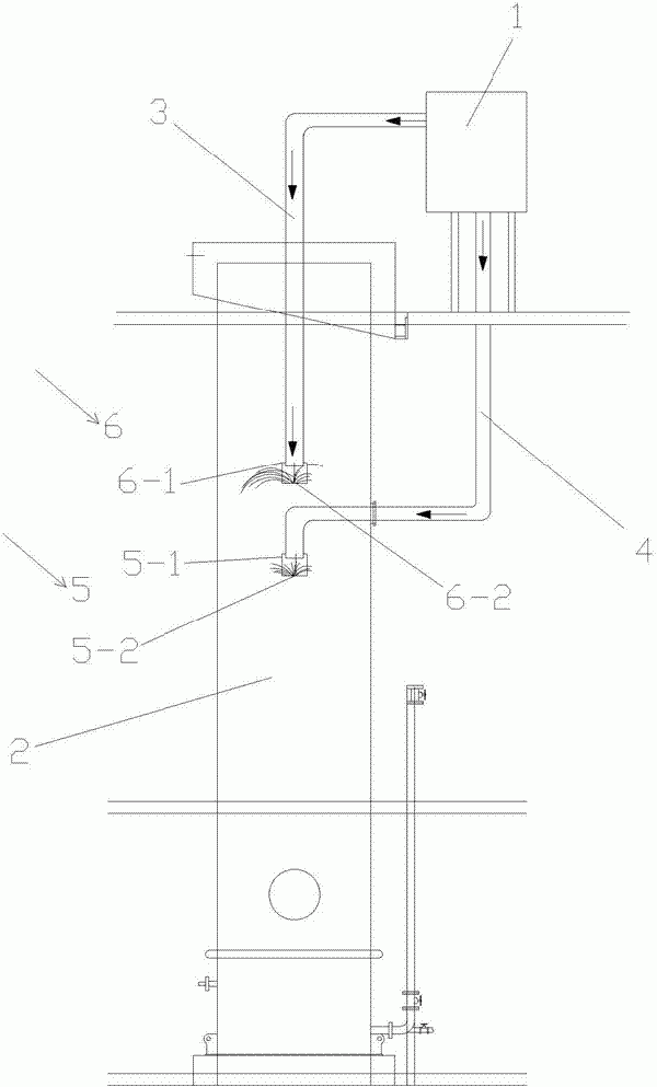 浮選柱進料結構的制作方法