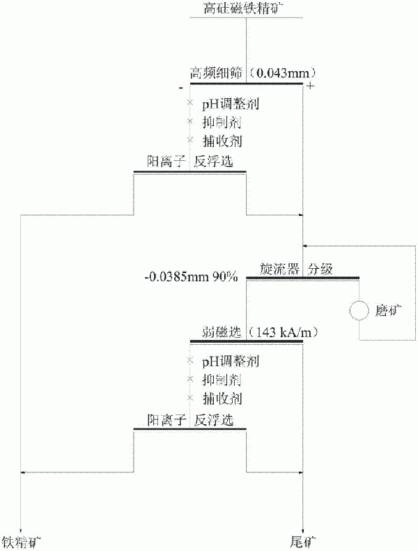 磁鐵精礦提鐵降硅的選礦方法與流程