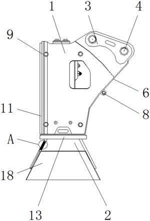 破碎錘用具有耐磨結構便于拆裝的外殼體的制作方法