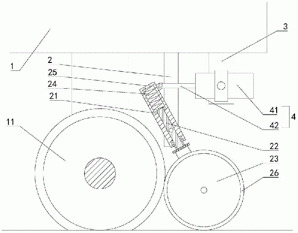 帶式輸送機運料軌道車剎車裝置的制作方法