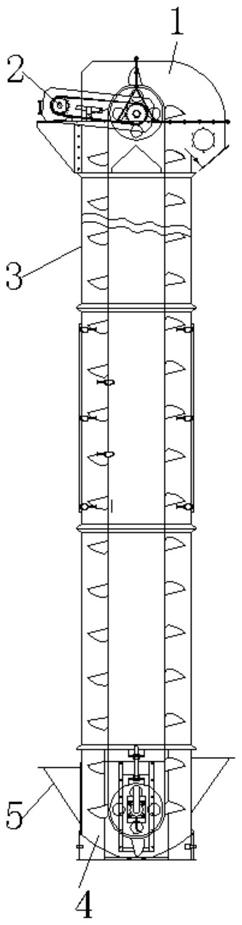 具有防堵塞結構的斗式提升機的制作方法