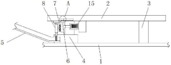 皮帶機下料溜槽緩沖結構的制作方法