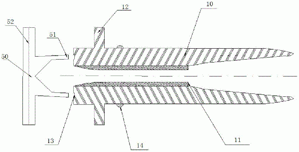 碟式分離機用大口徑噴嘴可間隙噴渣結構