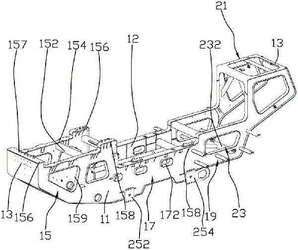 移動破碎站機架結構及移動破碎站