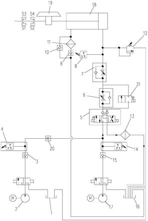 回轉窯擋輪液壓系統的制作方法