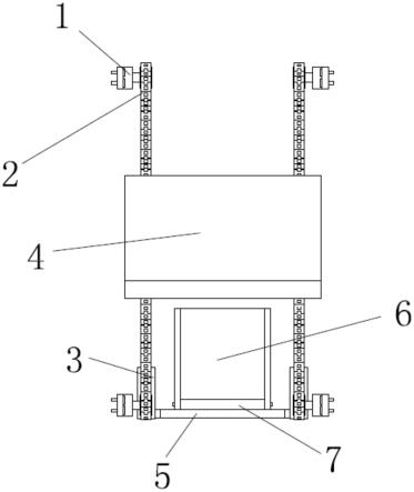 提升機安全升降門結構的制作方法