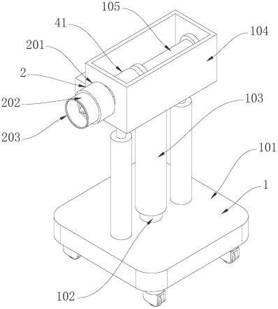 牢固性高的疏通氣化爐熱電偶安裝孔的鉆孔機的制作方法