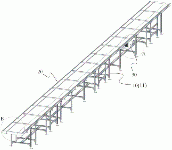 輸送系統及其皮帶輸送機