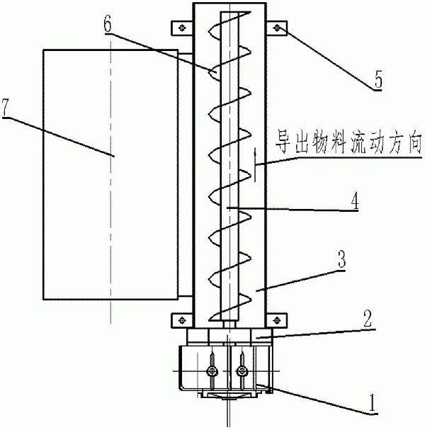 礦用皮帶輸送機尾部轉向輥清除物導出裝置