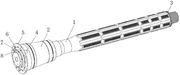 天井鉆機用中心鉆桿的制作方法