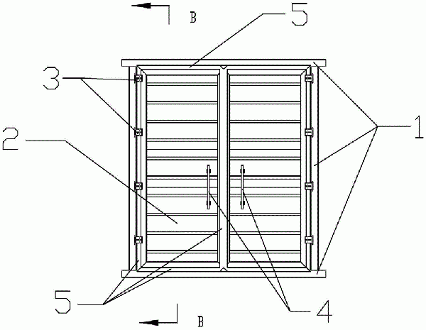 新型礦用風門的制作方法