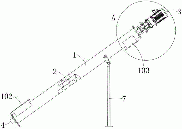 免維護斜出料濾渣螺旋輸送機