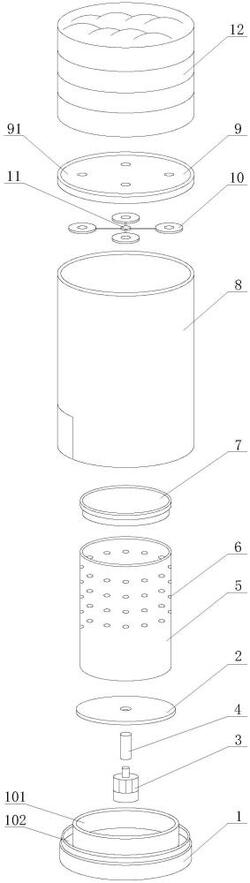 立式雙筒巖棉離心機及其離心方法