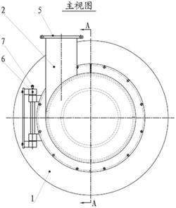 離心機的旋風入料口結構