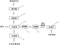 基于汽提塔的高濃度污水處理系統及預處理系統