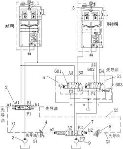 旋挖鉆機動力頭快速加壓和起拔液壓控制系統