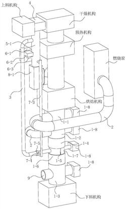 鏈篦機回轉窯球團焙燒煙氣的脫硝處理系統及處理方法