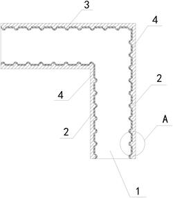 膨潤土磨粉機出料口內壁耐磨結構