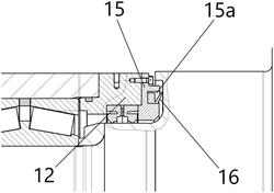 軋機軸承座體密封結構