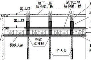 中風化地質逆作法施工方法