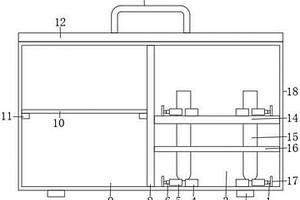 帶有防護結構的水文地質取樣用存放裝置