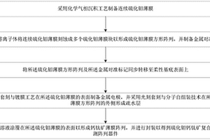 硫化鉬鈣鈦礦復合柔性光探測陣列器件及其制備方法