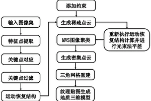 基于運動恢復結構的地質露頭快速三維重建方法