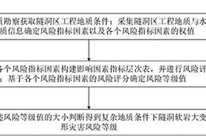 復雜地質條件下隧洞軟巖大變形災害風險等級判定方法