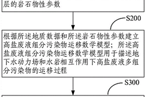 深部地質中灌注高鹽廢液組分運移模擬方法和電子設備