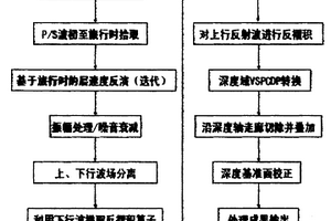 零井源距垂直地震剖面縱橫波數據深度域走廊疊加剖面處理方法