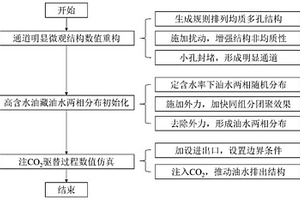 高含水油藏中的二氧化碳驅油及埋存的孔隙尺度仿真方法
