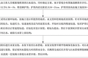污水井臨時跳排的施工方法