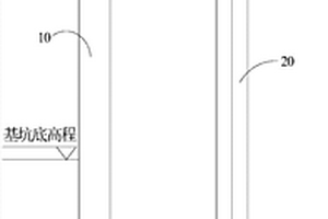 深基坑支擋的雙排樁復合結構及其施工方法