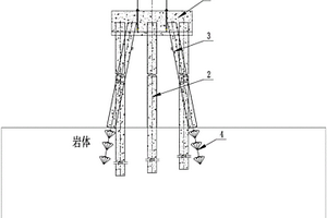 使用錨索及斜直樁支撐的海上高樁承臺基礎
