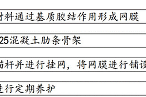 新型高聚物納米生態固沙材料及其加固方法