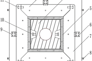 米級尺度回填材料大型方形砌塊壓制模具