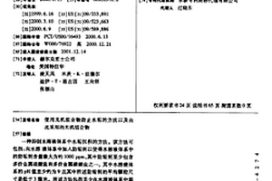 使用無機組合物防止水垢的方法以及由此采用的無機組合物