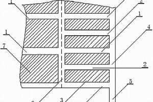 適合于主采區礦柱下盤礦體的高效采礦結構