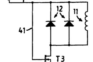 用于電磁促動器的保護線路及用于供電系統的保護線路