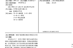 噴霧干燥的聚合物組合物及其應用