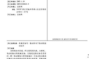 機械設備同一驅動軸雙個驅動機驅動技術