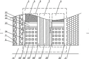 金屬礦山穿脈采四留一后退采礦結構