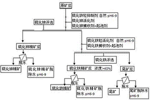 從源頭控制硫化鋅礦物和硫化鐵礦物浮選污染的方法