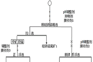 處理低鎂高鐵鋁硅鈣質膠磷礦的雙反中礦正浮選方法