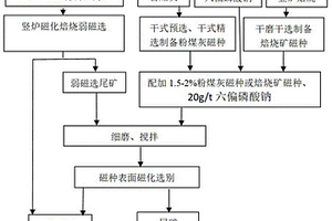難選礦塊礦磁化焙燒-磁種磁化聯合選別工藝