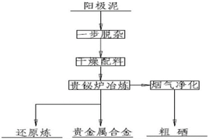 從陽極泥中提取貴金屬的工藝