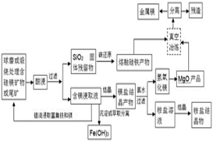 利用含硅鎂礦物中的MgO/SiO2通過碳原位高溫還原反應提取金屬鎂的方法