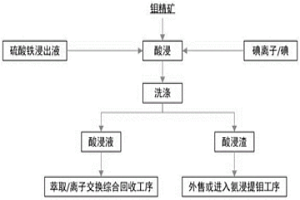 常壓條件下在硫酸和硫酸鐵溶液中高效氧化輝鉬礦的方法
