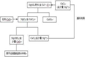 循環利用氯化鈣處理包頭礦轉型硫酸鎂廢水的方法