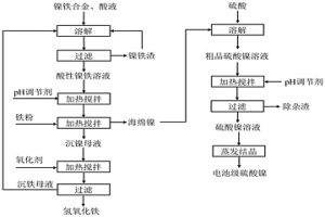 從鎳鐵合金中分離鎳和鐵的方法和應用